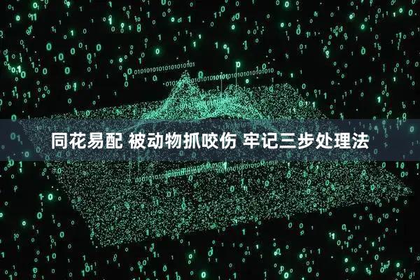 同花易配 被动物抓咬伤 牢记三步处理法